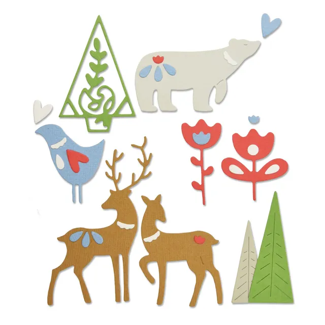 sizzix-thinlits-christmas-elements-stanzschablonen-10-tlg image 1