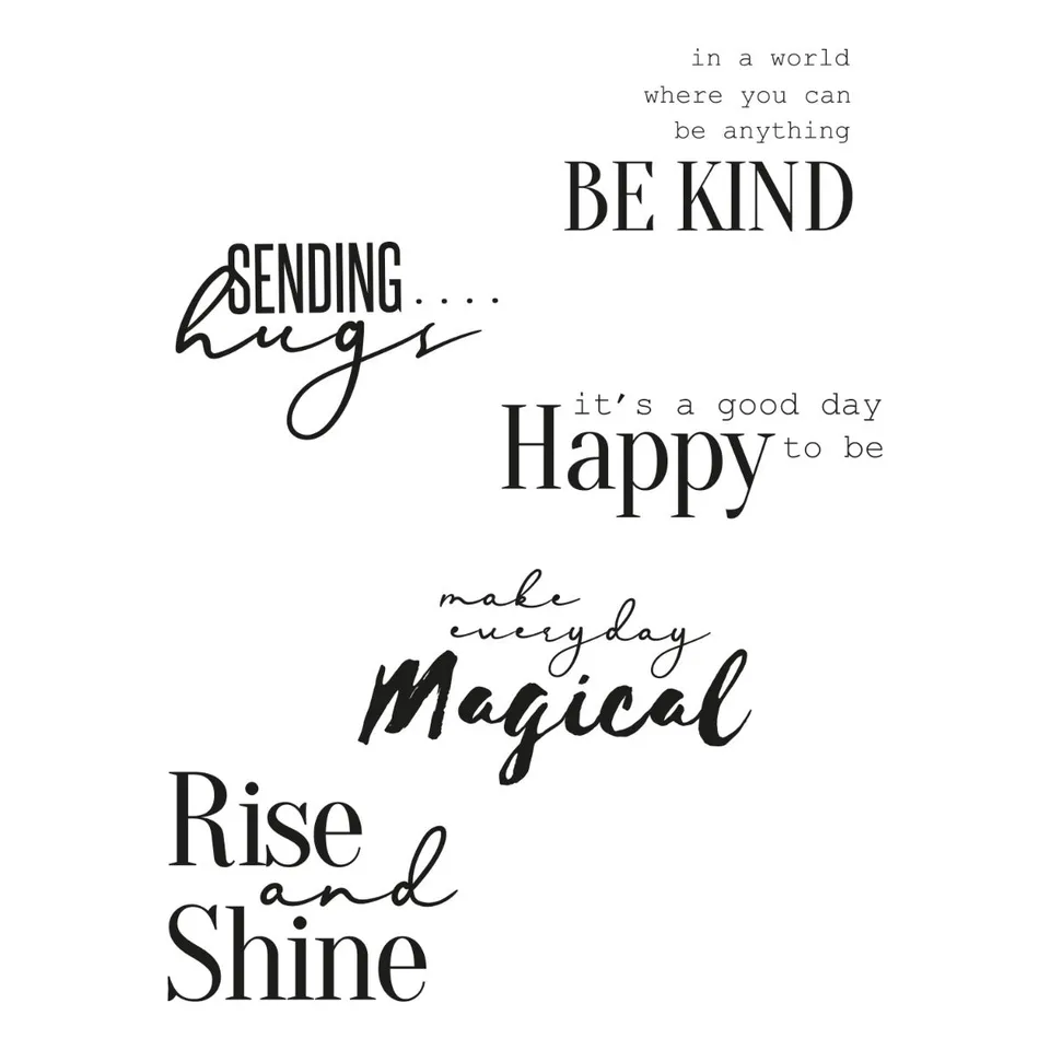 sizzix-clear-stamps-sunnyside-sentiments-9-stempelset-5er image 1