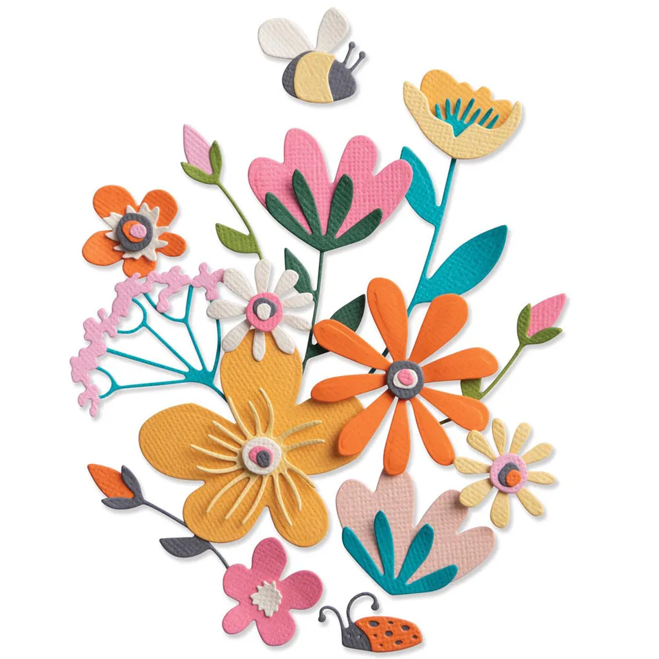 sizzix-thinlits-fabulous-bold-florals-stanzschablonen-16tlg image 1