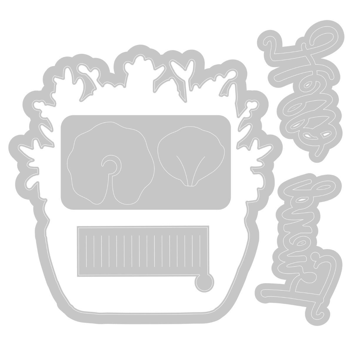 sizzix-framelits-hello-typewriter-stanzformen-stempelset-5tlg image 2