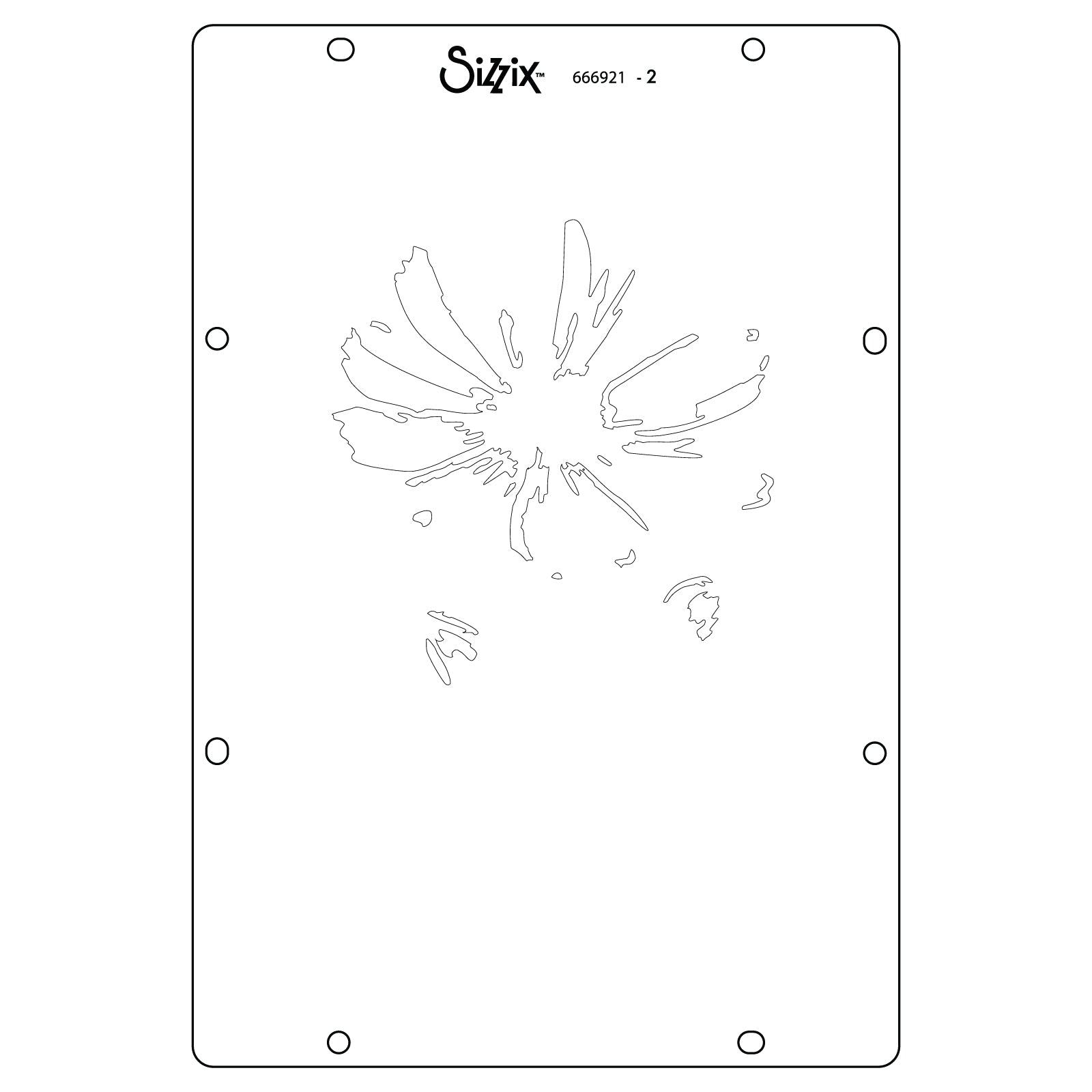 sizzix-studio-cosmo-schablonen-4er-set-blumen-willow-wolfe image 3