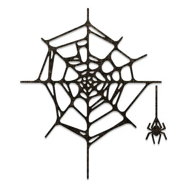 sizzix-thinlits-spider-web-stanzschablonen-2tlg-halloween image 1