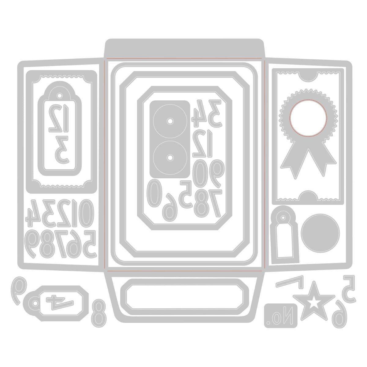 sizzix-thinlits-collector-stanzschablonen-45tlg-tickets-tim-holtz image 3