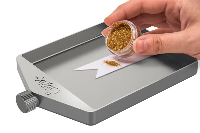 sizzix-making-essential-funnel-tray-glitter-tablett image 1