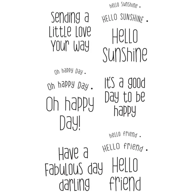sizzix-clear-stamps-sending-a-little-love-stempelset-12er image 1