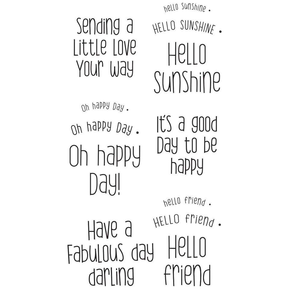 sizzix-clear-stamps-sending-a-little-love-stempelset-12er image 1