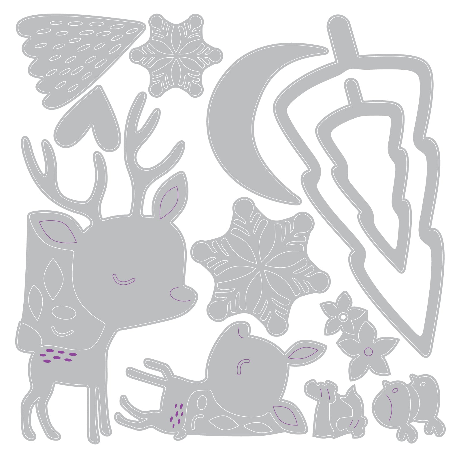 sizzix-thinlits-hello-deer-stanzschablonen-12-teilig-hirsch image 5