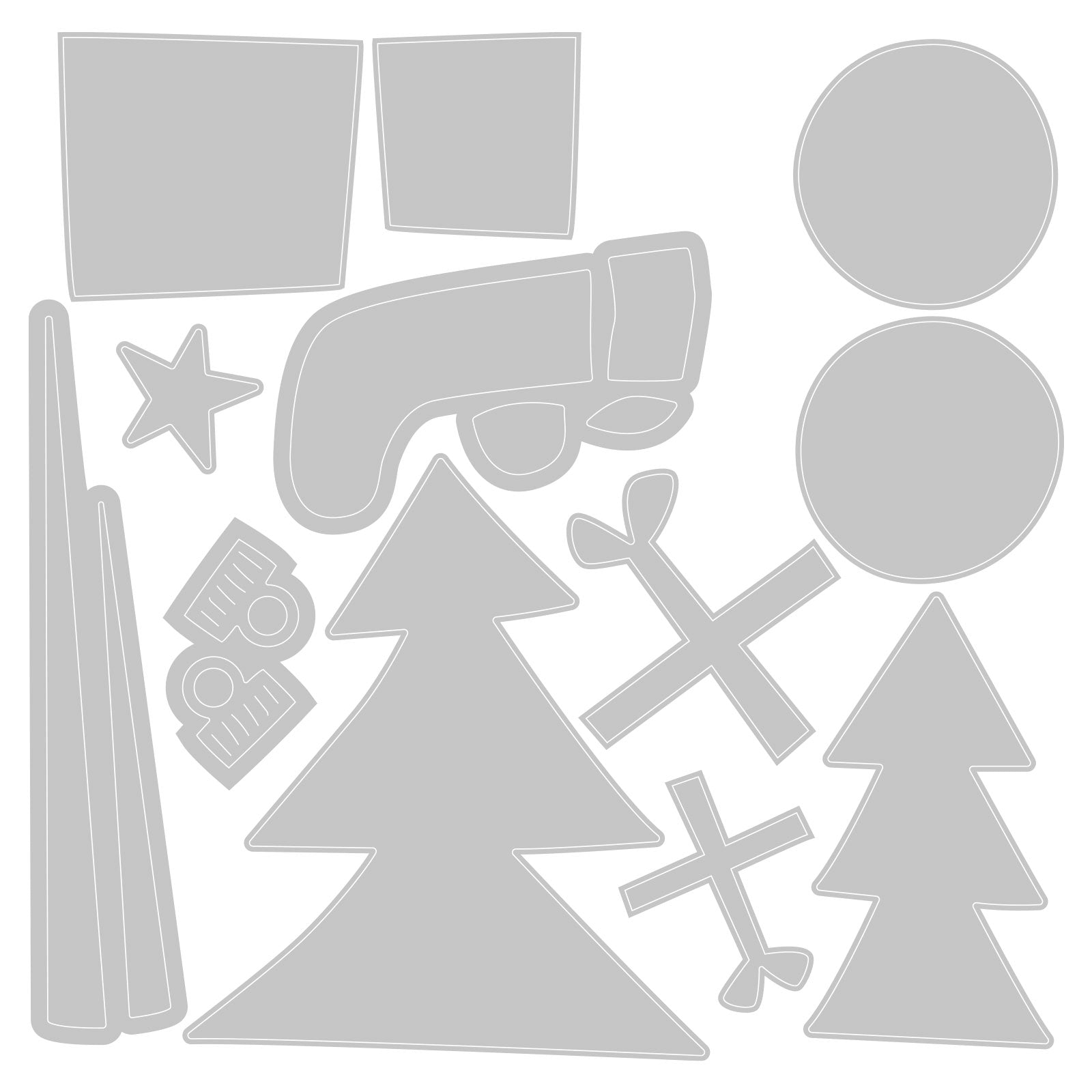 sizzix-groovy-christmas-stanzschablonen-stempelset-12-dies image 2