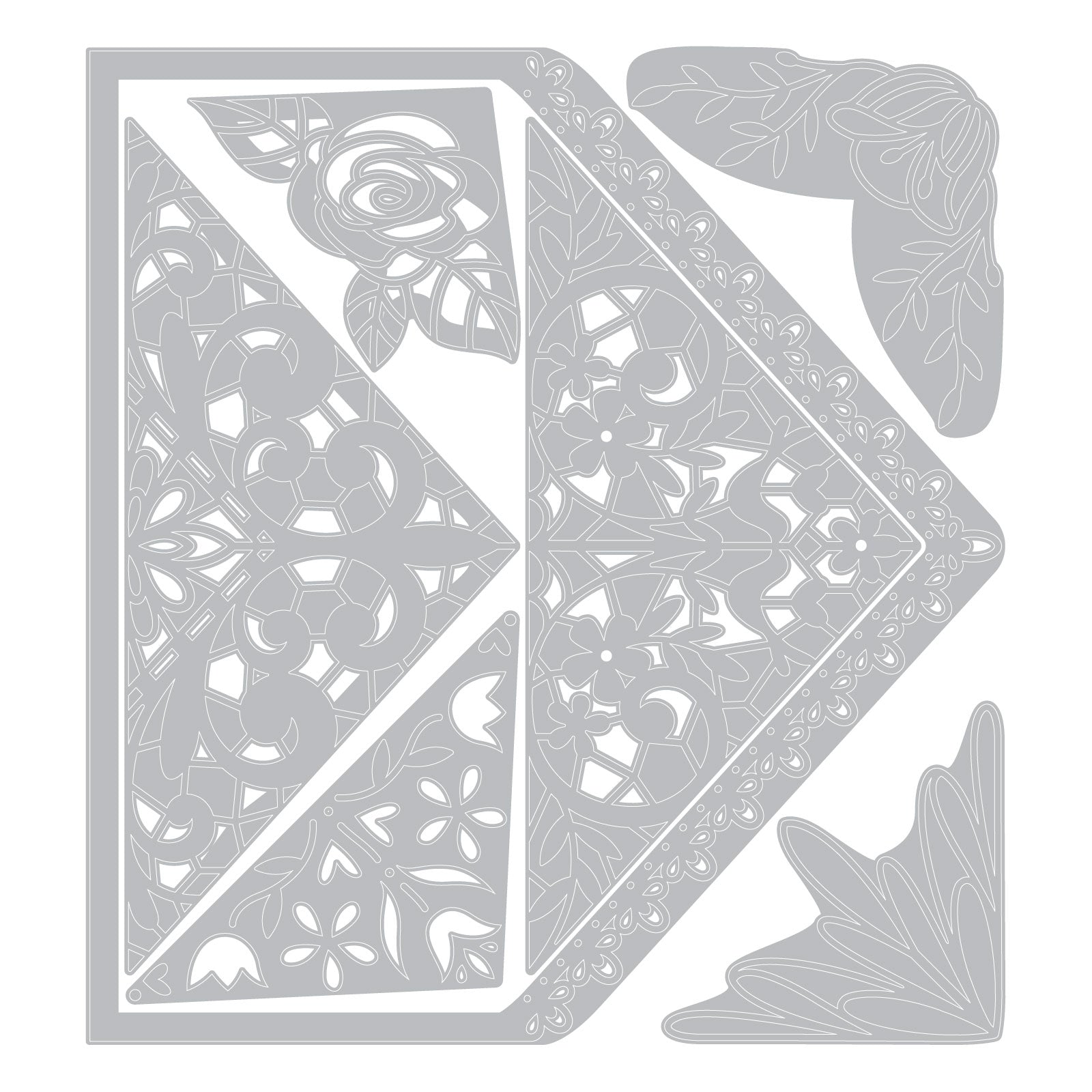 sizzix-thinlits-envelope-liners-a7-stanzschablonen-7pk-filigran image 2