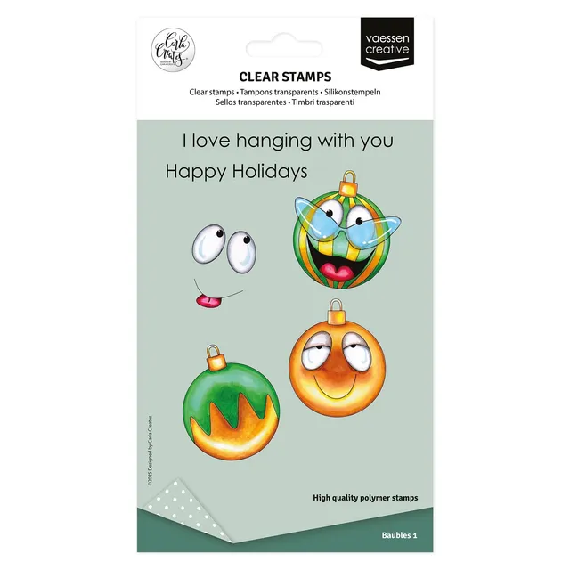vaessen-creative-cut-easy-silikonstempel-weihnachtskugeln-12x image 1