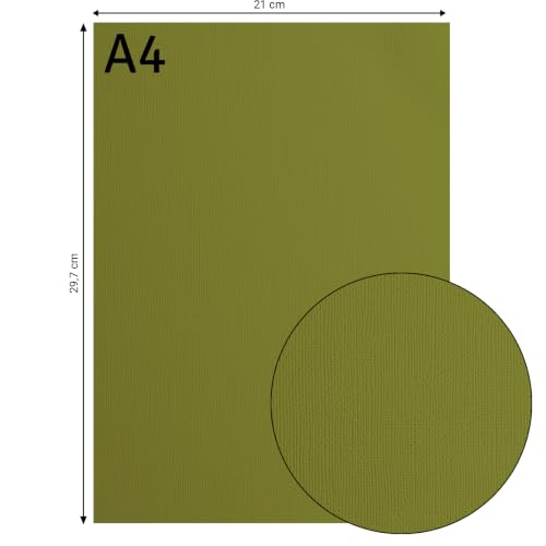 vaessen-creative-florence-tonkarton-a4-olive-25-blatt-bastelpapier-216-g image 6