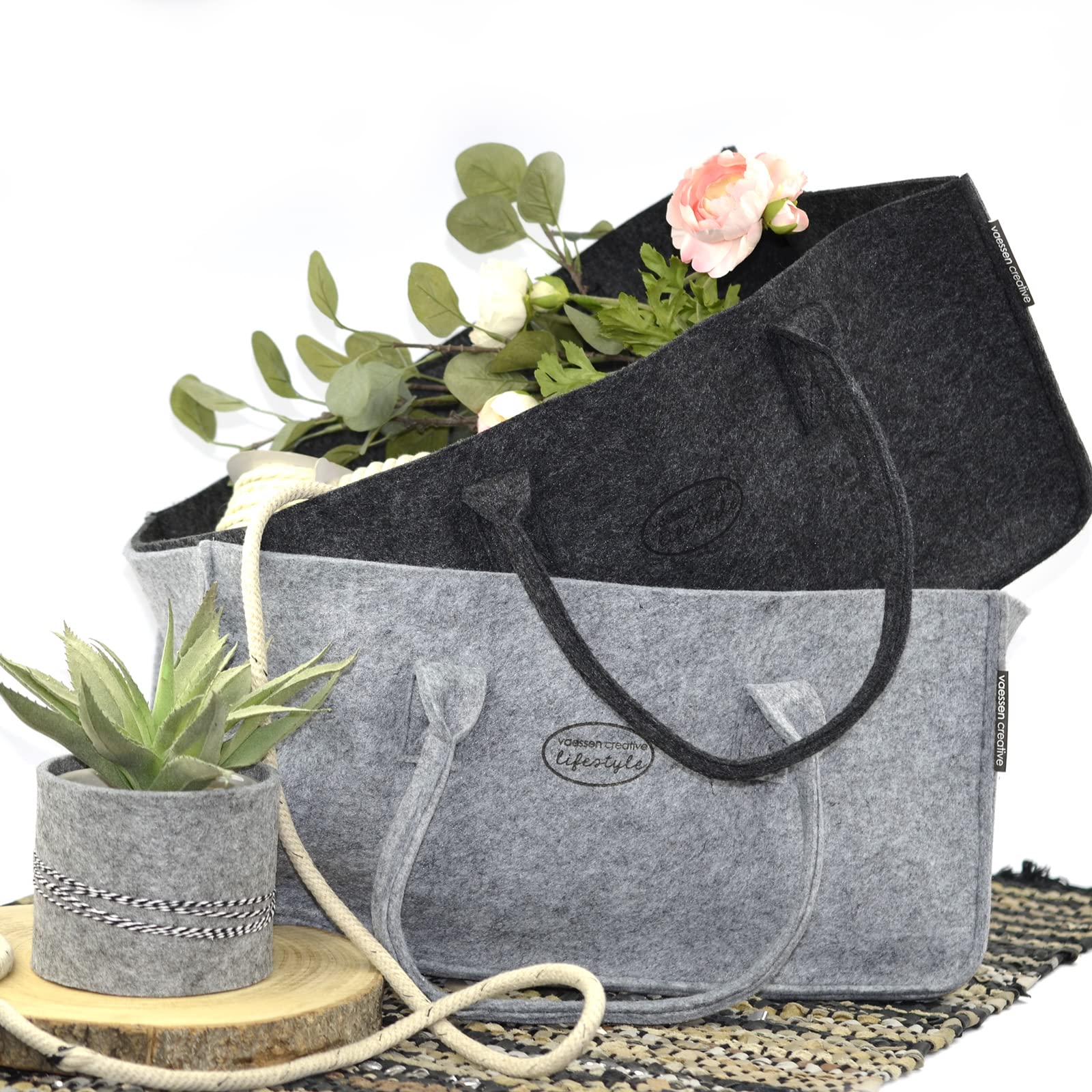 vaessen-florence-filztasche-grau-f-r-aufbewahrung image 8