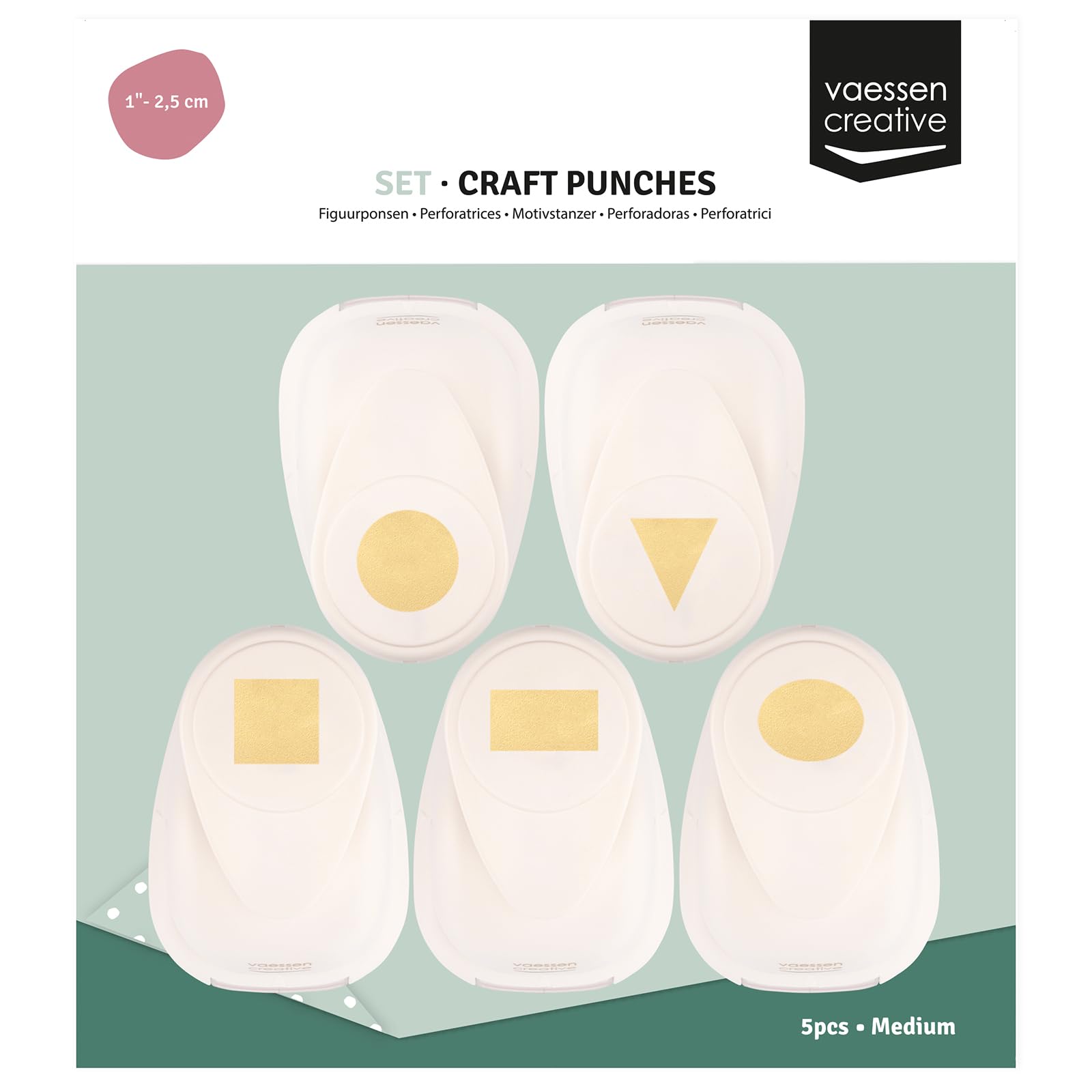 vaessen-creative-cut-easy-motivstanzer-set-5-tlg-grundformen-f-r-papier image 4