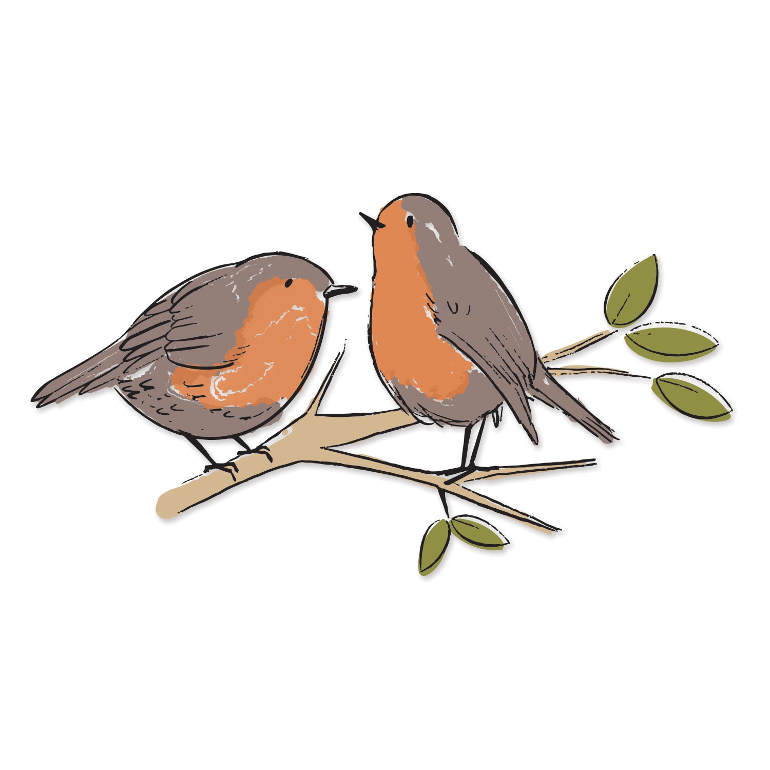 sizzix-layered-stamps-festive-robins-stempel-3tlg image 1