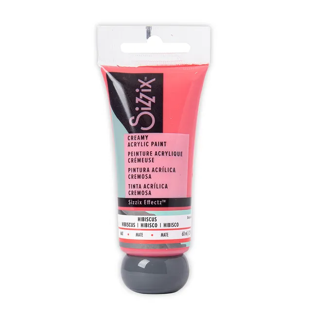 sizzix-effectz-acrylfarbe-hibiscus-60ml-creme-matt image 1