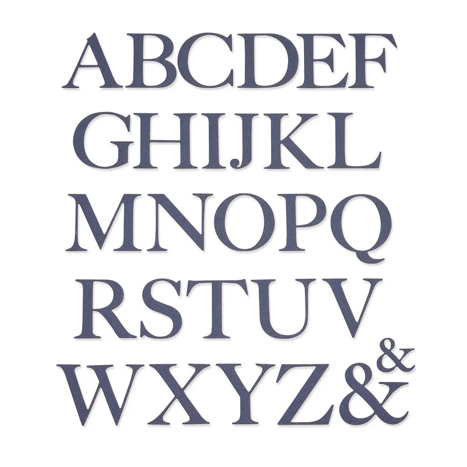 sizzix-thinlits-serif-alphabet-stanzschablone-28er-lisa-jones image 1