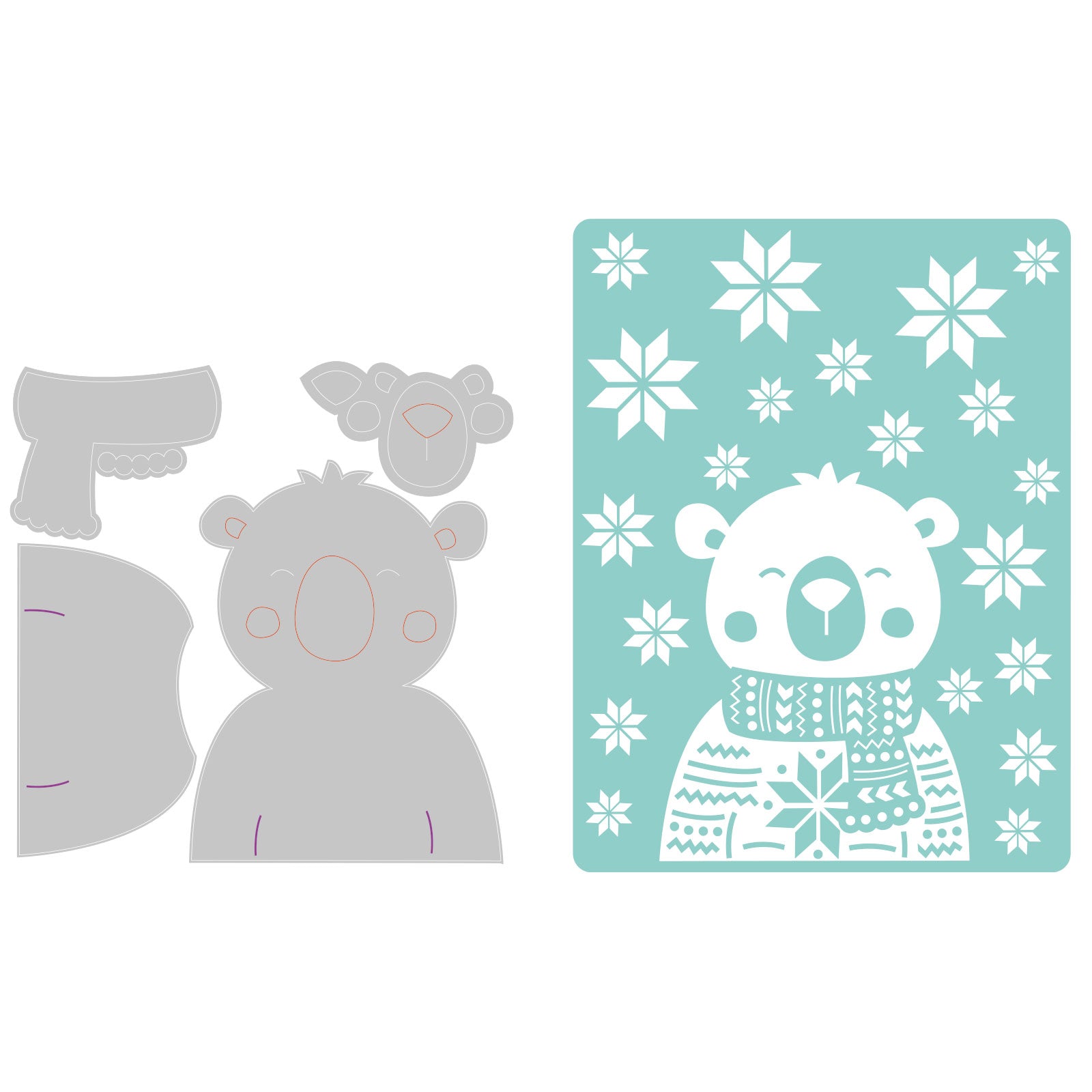 sizzix-thinlits-cozy-bear-stanzschablonen-mit-pr-gefolder-b-r image 2