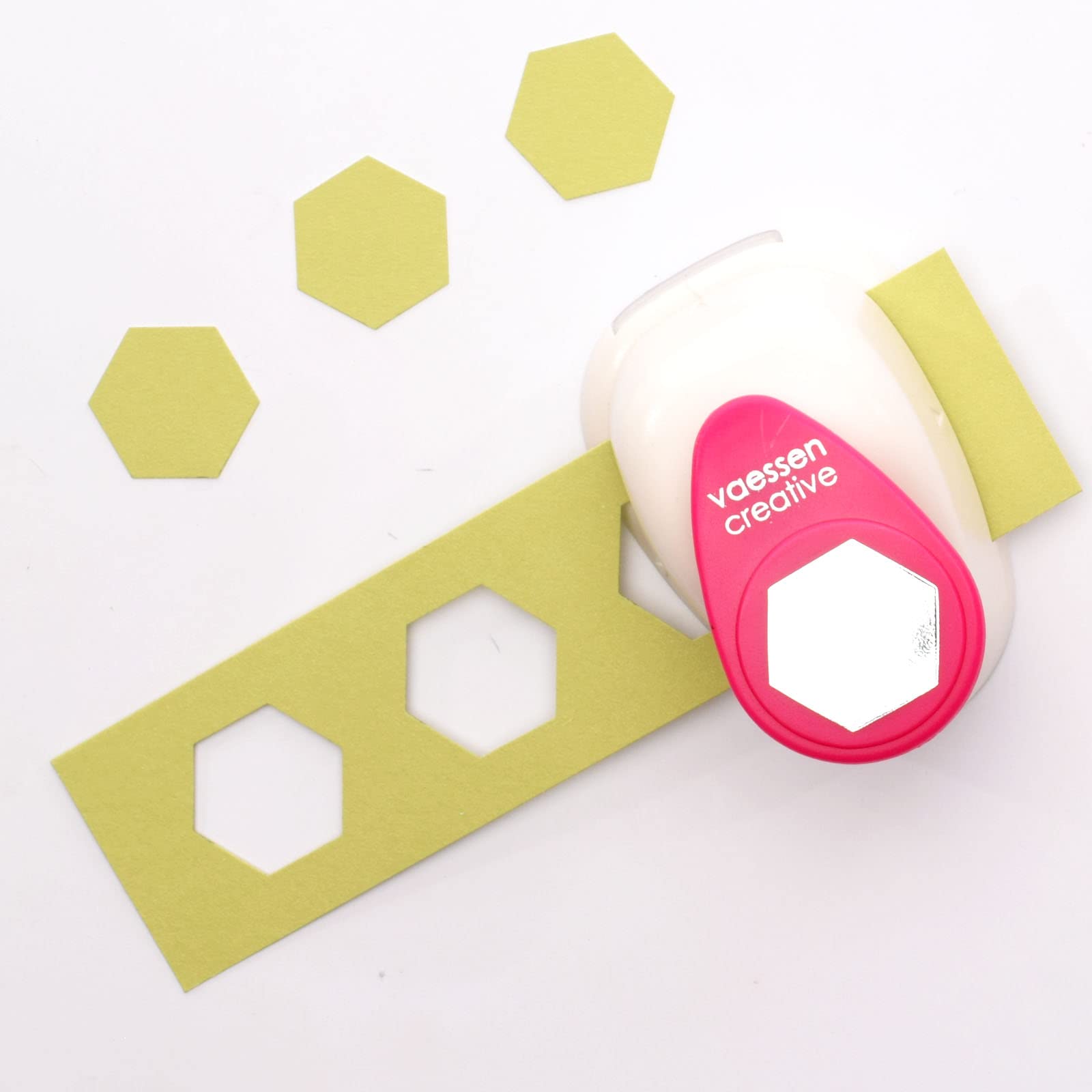 vaessen-cut-easy-motivstanzer-sechseck-2-2-cm-papierstanzer image 6