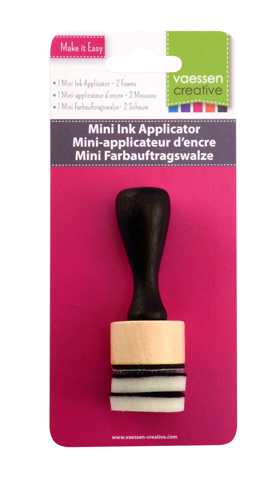 vaessen-creative-cut-easy-3609-023-mini-farbwalze-schaumstoff-2-schw-mme image 1