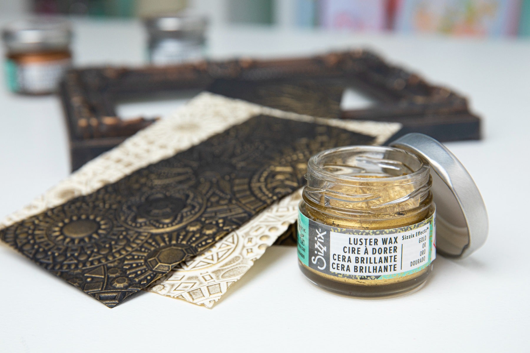 sizzix-effectz-luster-wax-gold-20ml-wachs-bienenwachs image 2