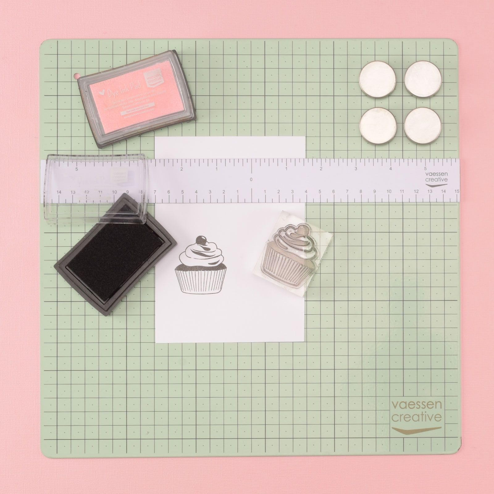 vaessen-score-easy-magnetische-bastelunterlage-30-5cm-rosa image 8
