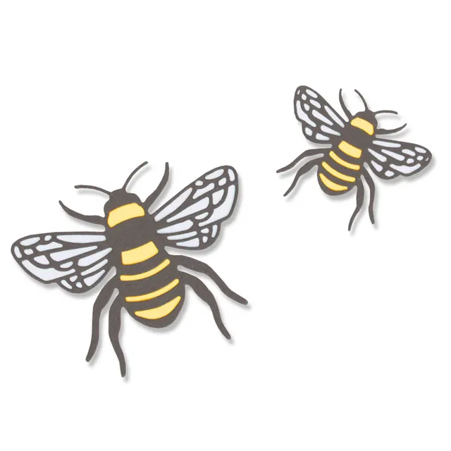 sizzix-thinlits-bee-stanzform-4er-biene-detail image 1