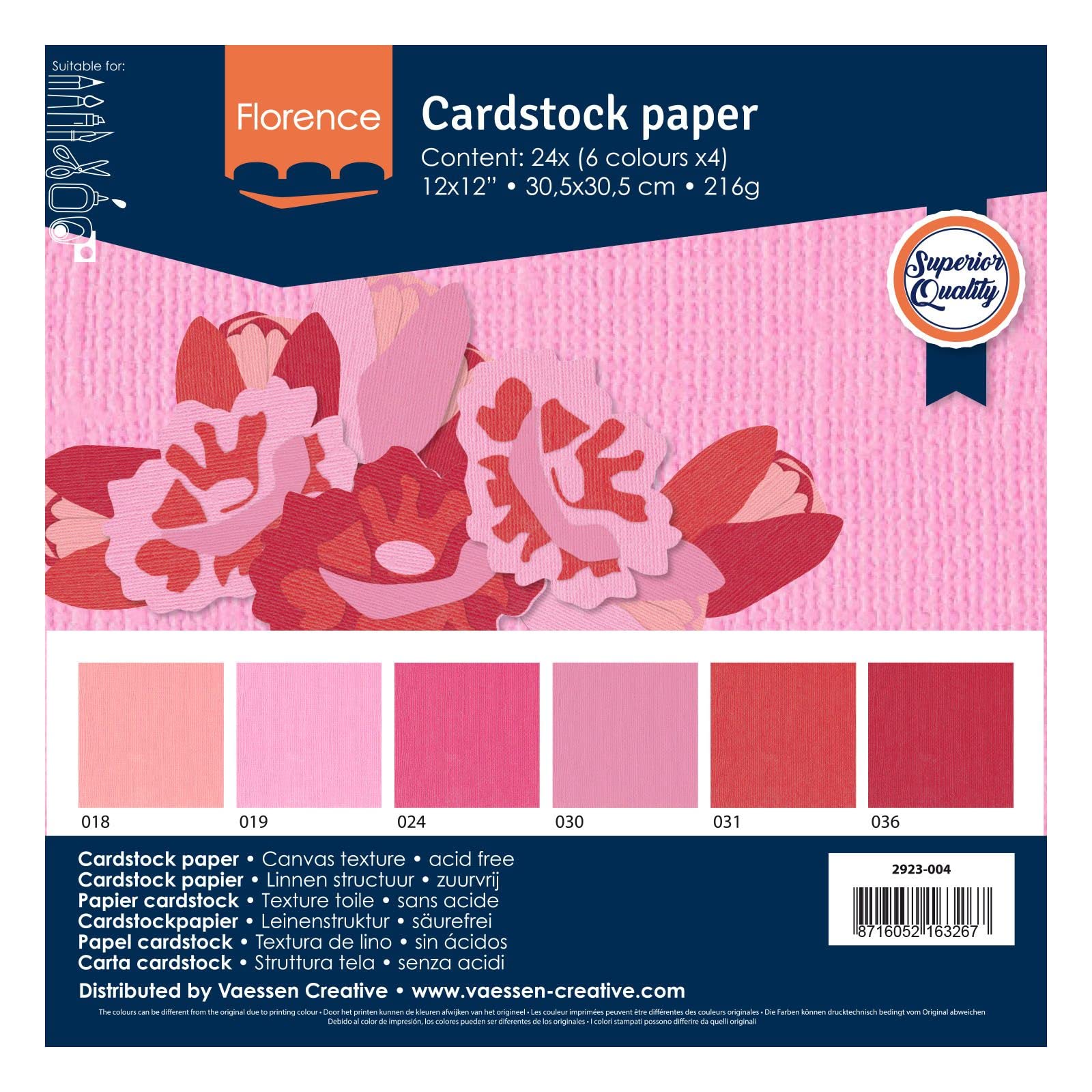 vaessen-florence-scrapbook-papier-pink-30-5x30-5cm-24-blatt image 5