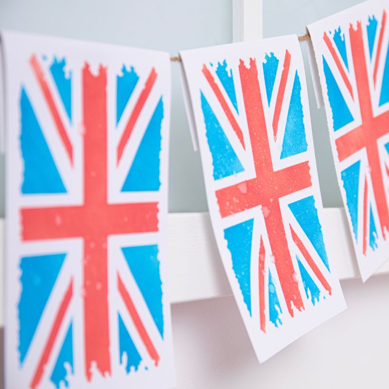 sizzix-layered-stencils-union-jack-schablonen-4er-krone image 3