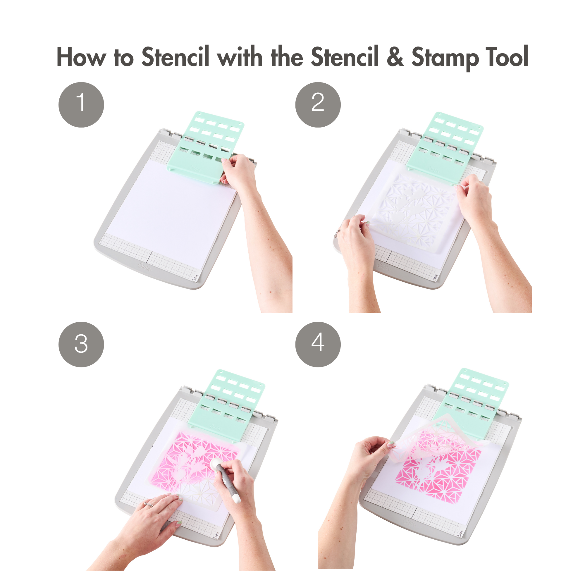 sizzix-stencil-stamp-tool-stempeltool-mit-rasterplatte image 4
