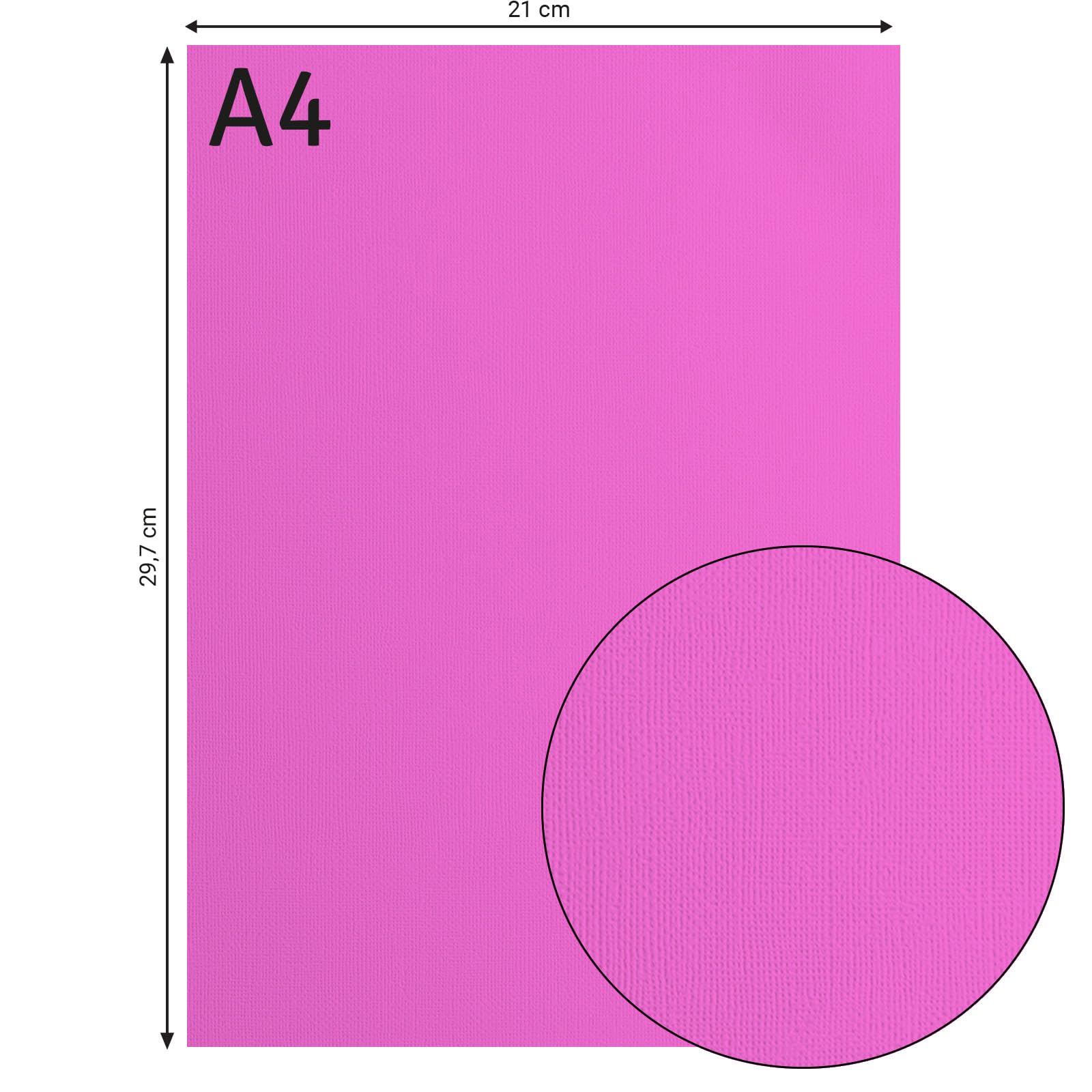 vaessen-creative-florence-tonkarton-a4-fuchsia-25-blatt-216-g image 3