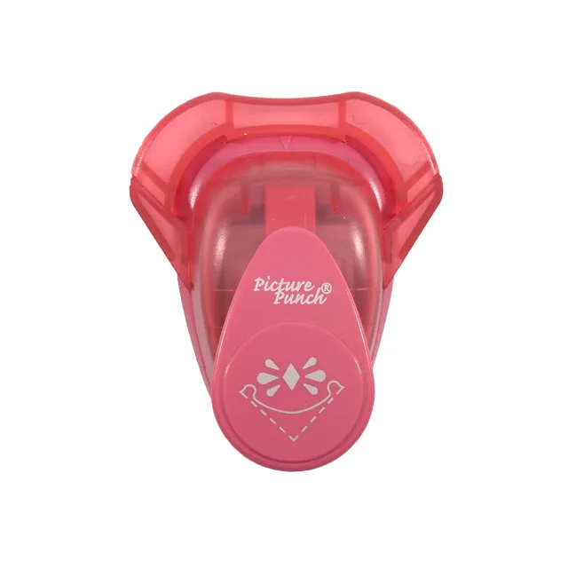 vaessen-cut-easy-eckenstanzer-stern-medium-rosa-stanze image 1