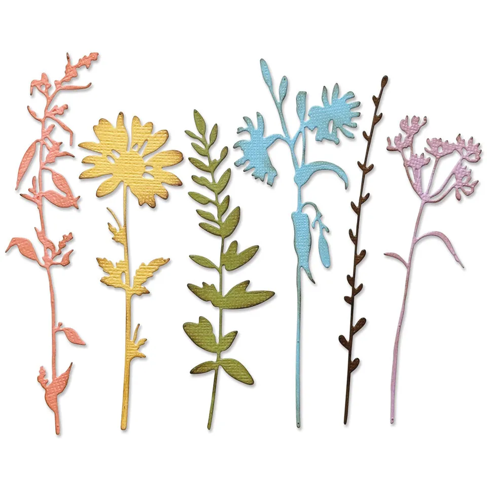sizzix-thinlits-vault-wildflowers-stanzschablonen-6-tlg image 1