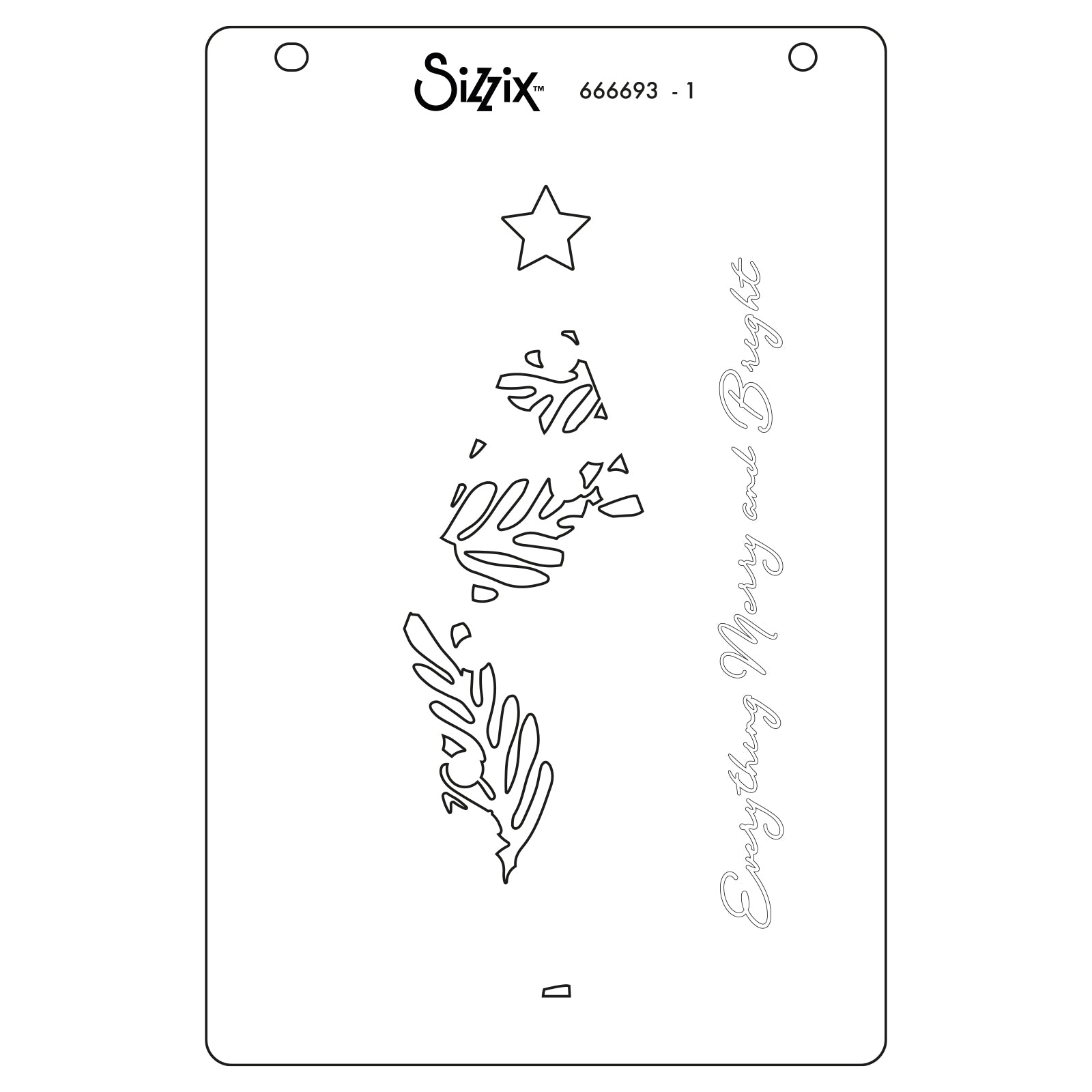 sizzix-layered-stencils-cosmopolitan-christmas-schablonen-4er image 6