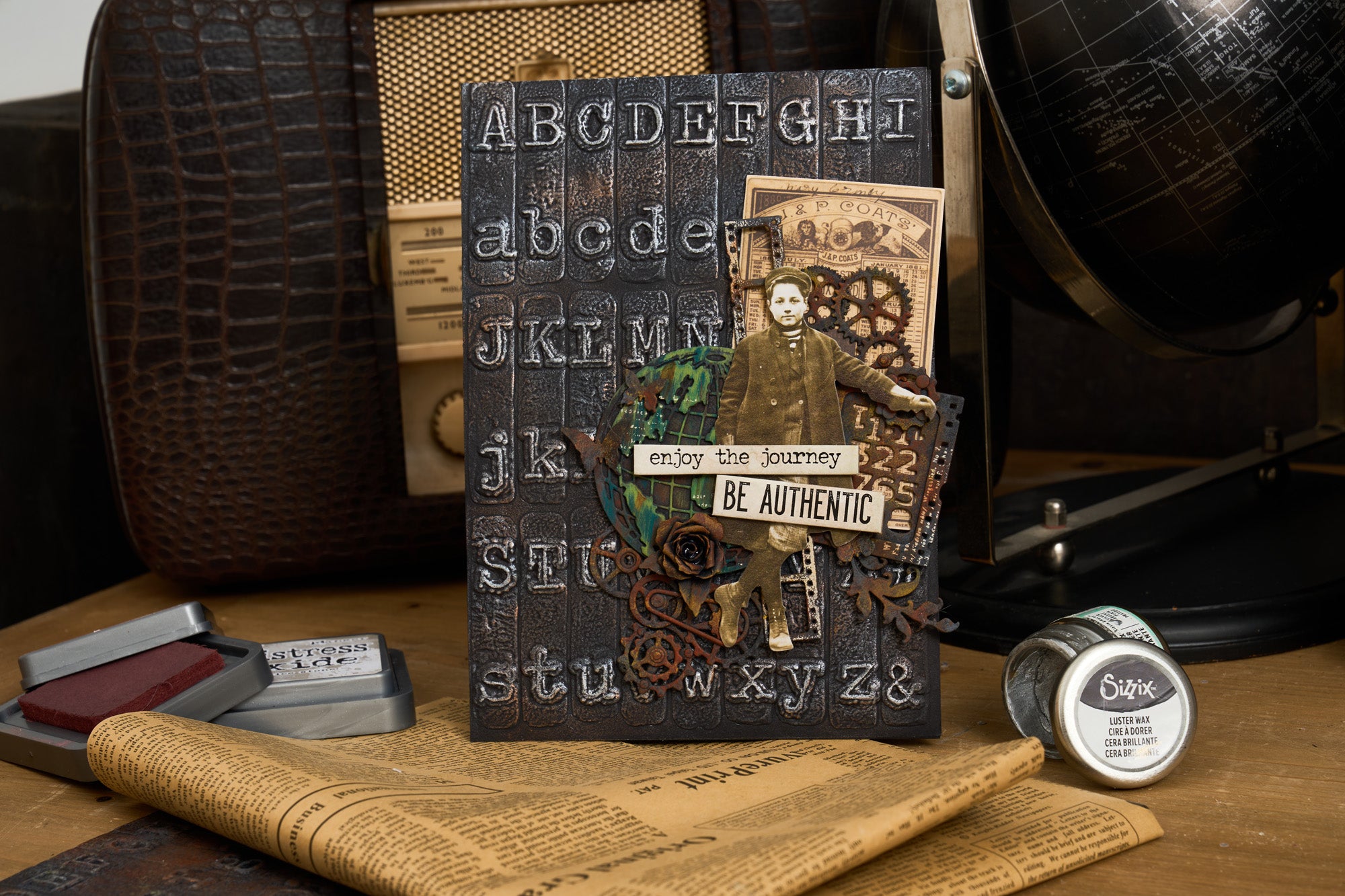 sizzix-3-d-texture-fades-typewriter-large-pr-gefolder-a5-3d image 3