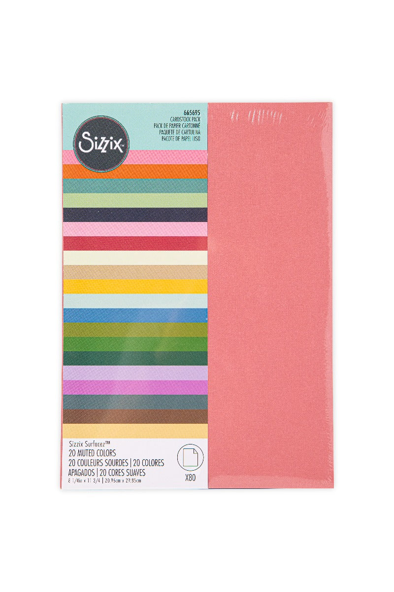 sizzix-surfacez-cardstock-80-blatt-20-pastellfarben-fotokarton image 2