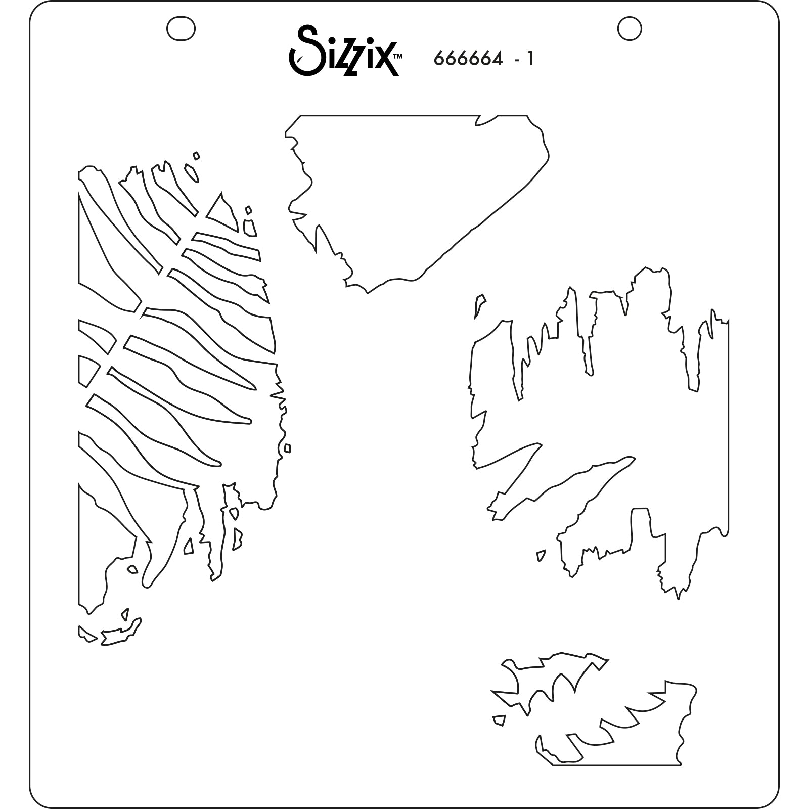 sizzix-layered-stencils-farn-schablonen-set-4-tlg-botanisch image 2