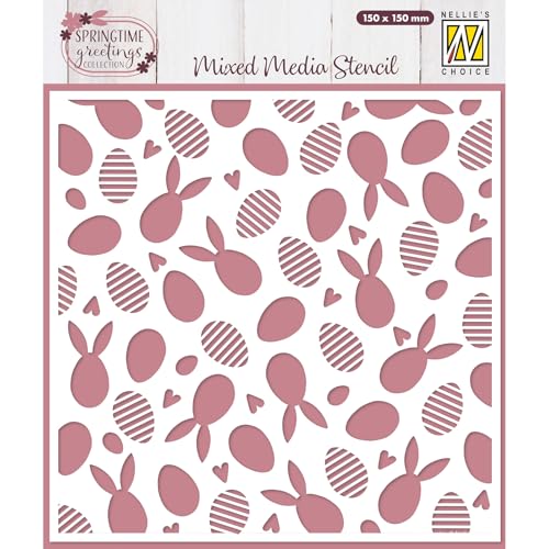 nellie-s-choice-ostern-schablone-hase-ostereier-15x15-cm image 2
