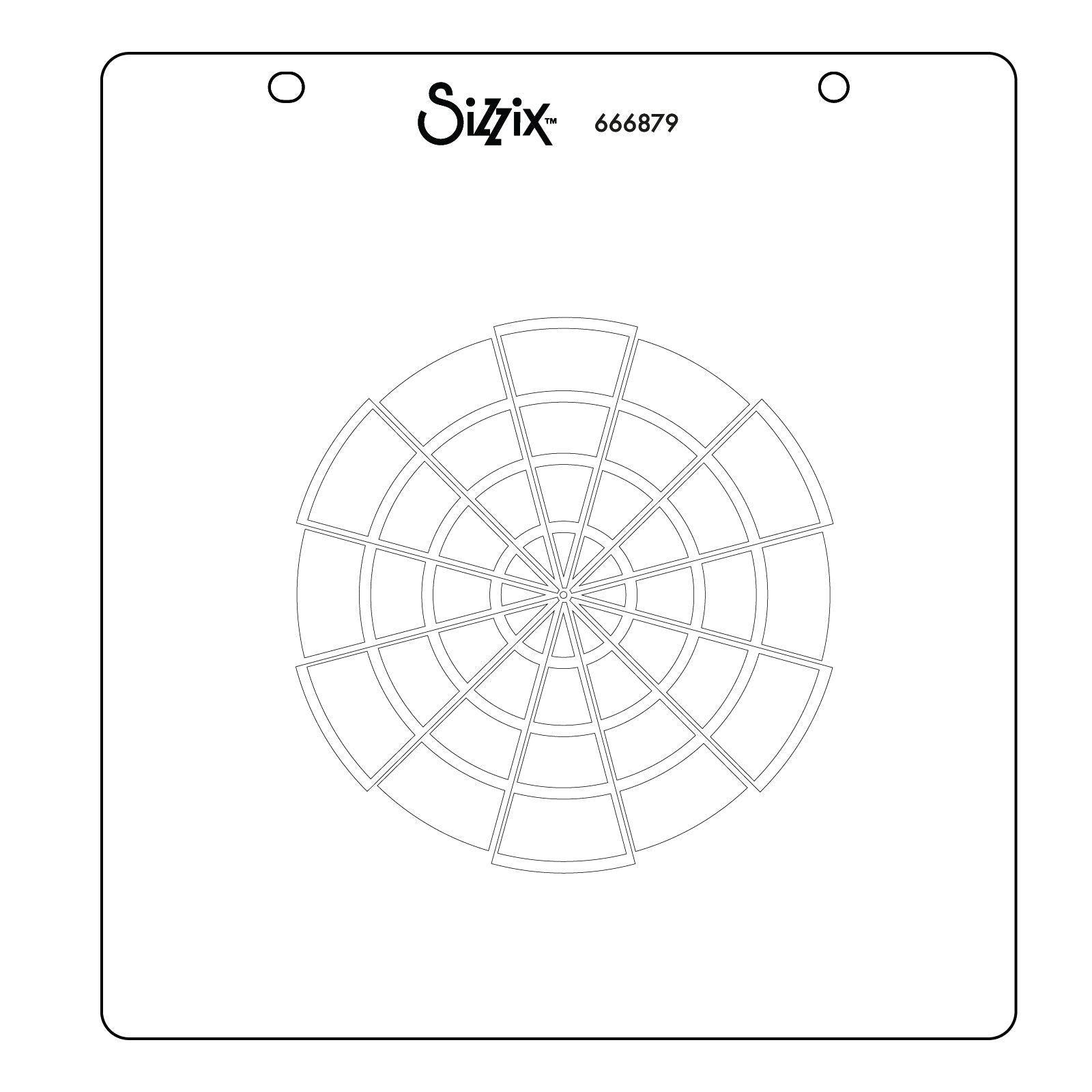 sizzix-layered-stencils-color-wheel-a5-schablonen-3er-rund image 2
