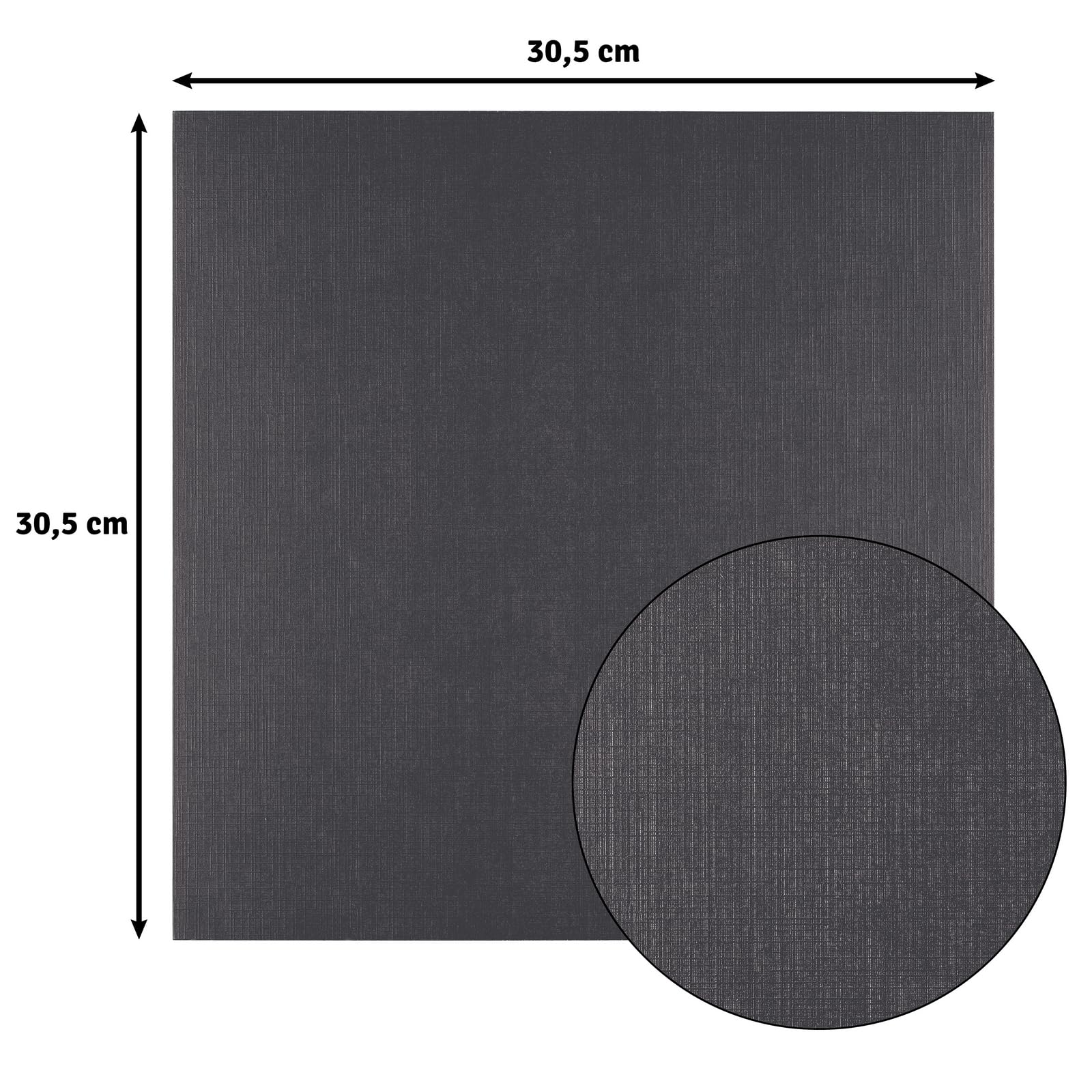 vaessen-creative-florence-tonkarton-leinen-schwarz-10-blatt-250g image 3