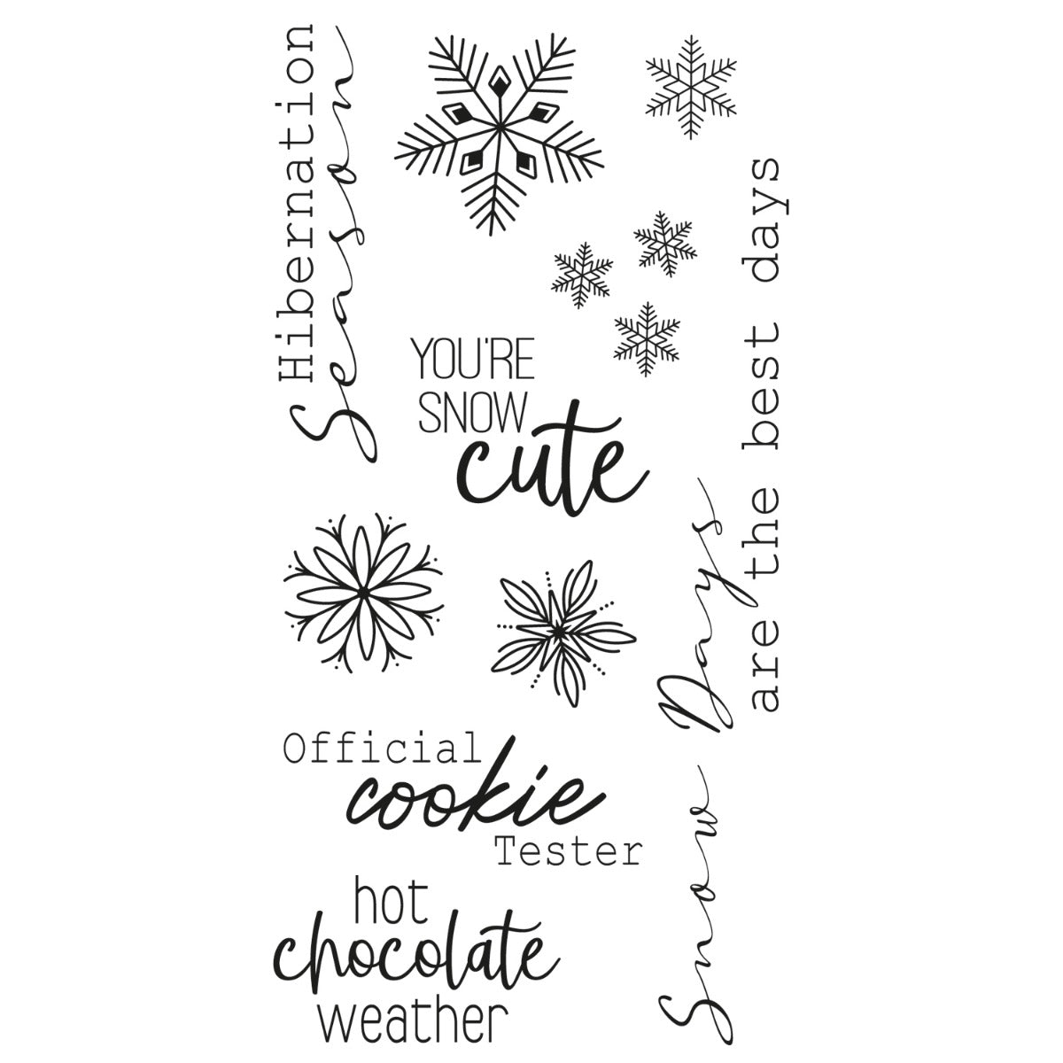 sizzix-clear-stamps-winter-sentiments-stempel-10tlg-weihnachten image 1