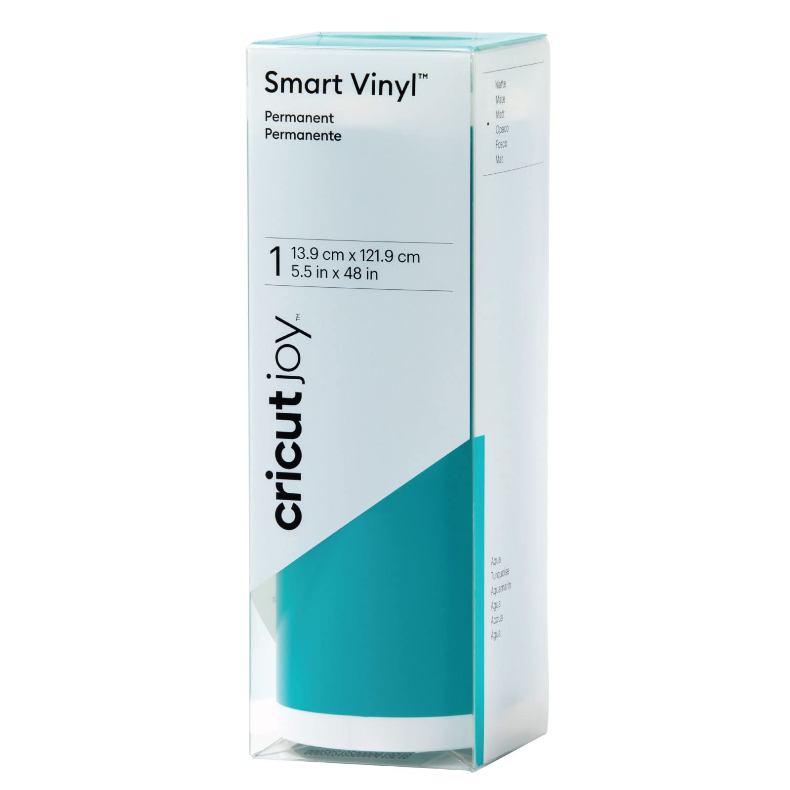 cricut-joy-smart-vinyl-permanent-vinylfolie-aqua-1-2-m image 1