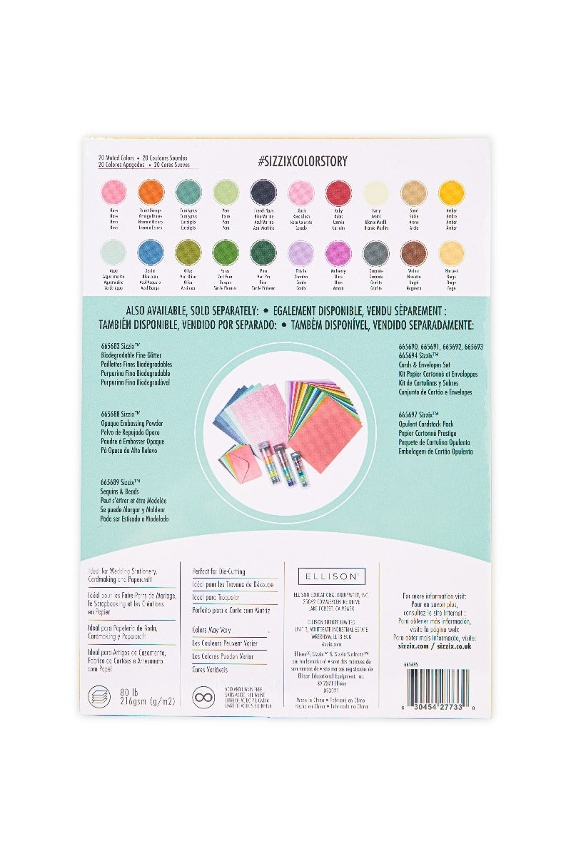 sizzix-surfacez-cardstock-80-blatt-20-pastellfarben-fotokarton image 3