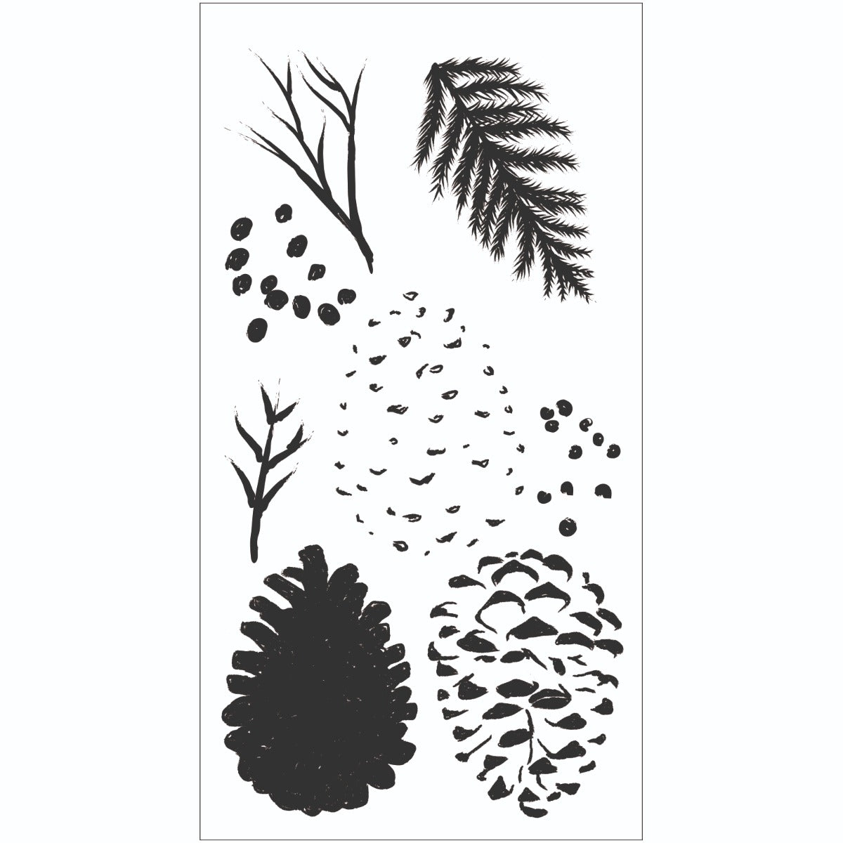 sizzix-layered-stamps-pine-branches-stempelset-8tlg-jones image 2