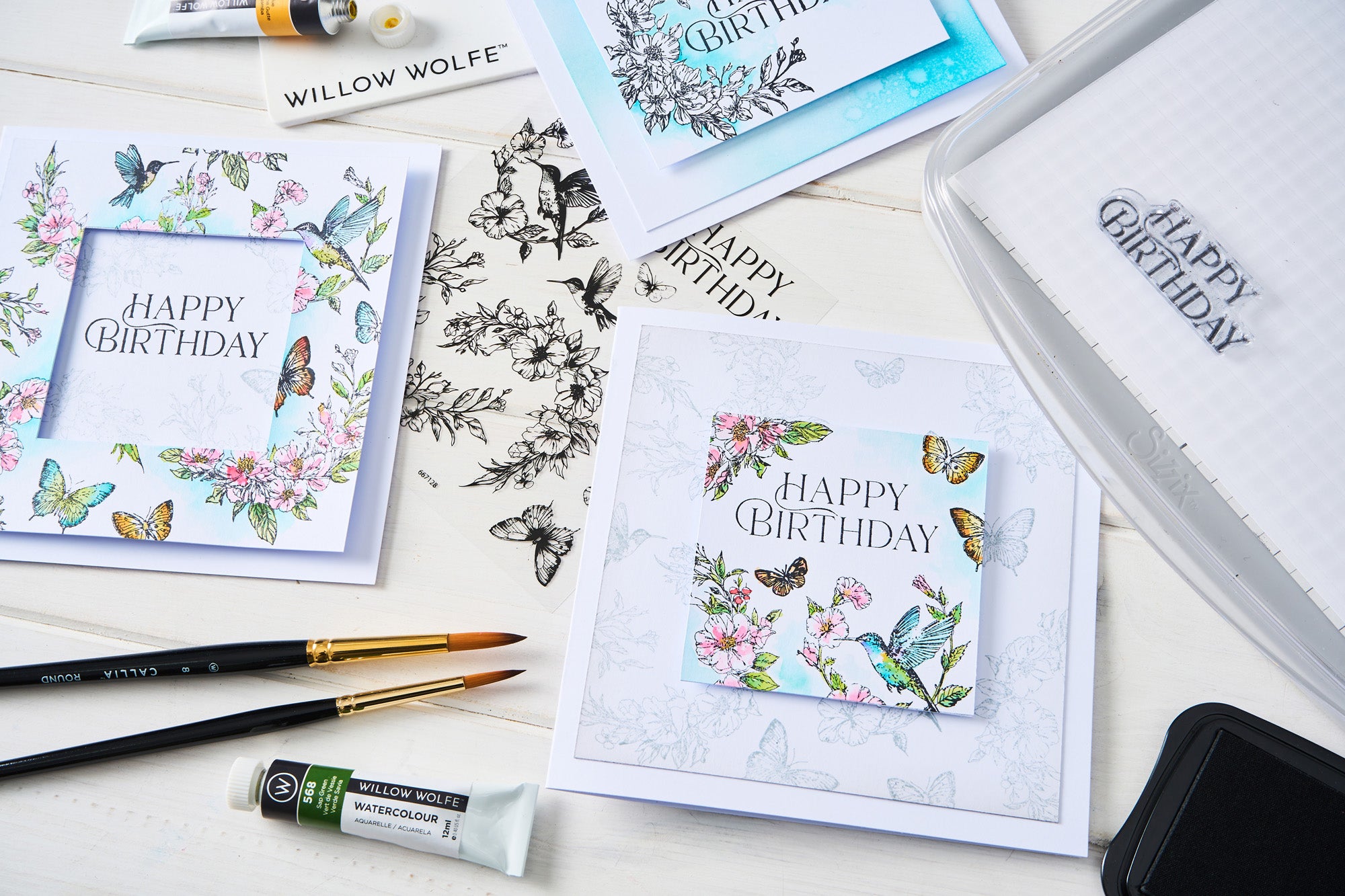 sizzix-birthday-blooms-clear-stamps-willow-wolfe-10tlg-geburtstag image 3