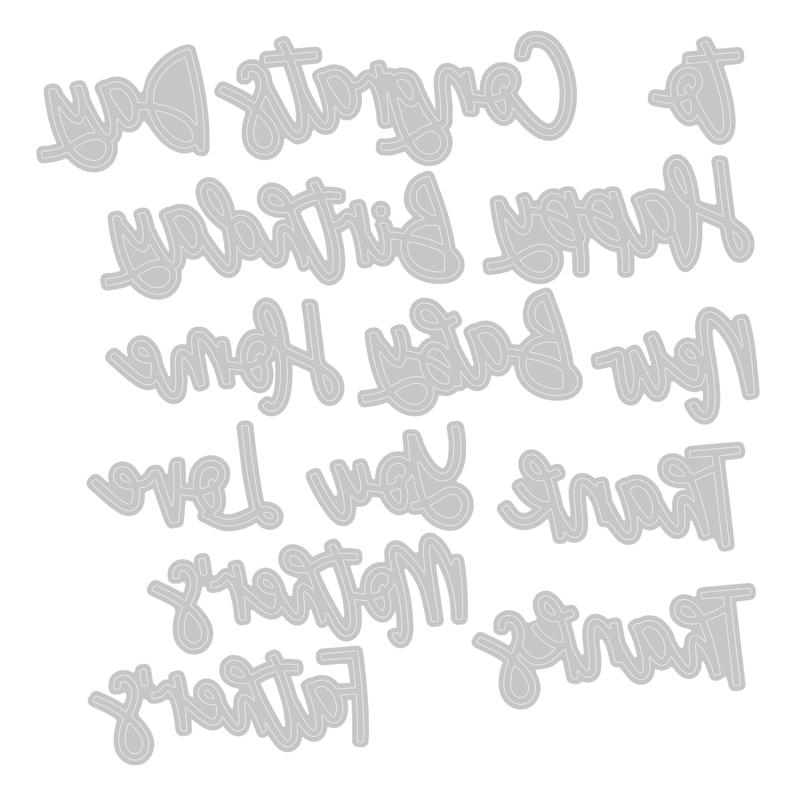 sizzix-thinlits-variety-sentiments-stanzschablonen-14tlg-spruch image 2