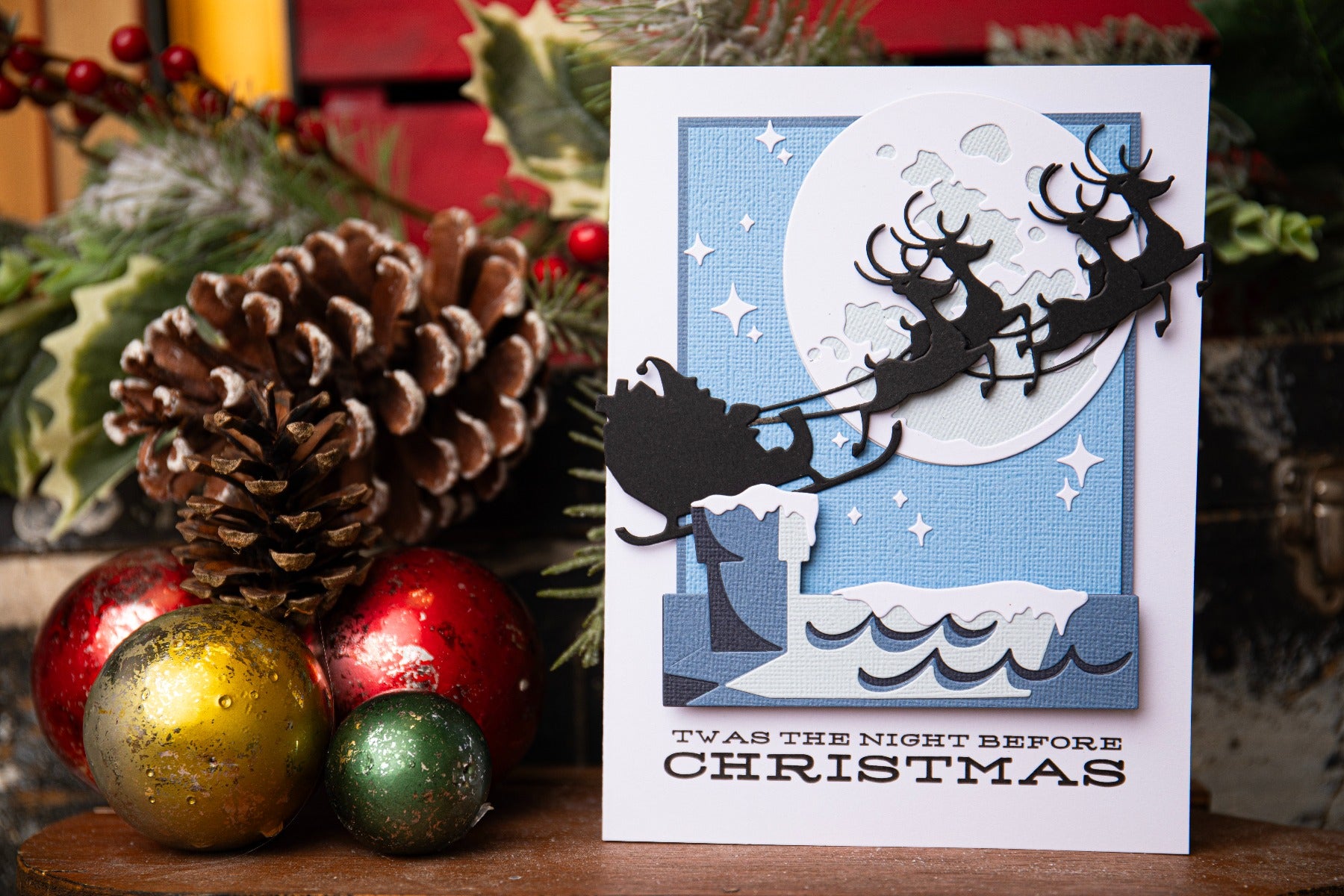 sizzix-thinlits-reindeer-sleigh-stanzschablonen-8-tlg-tim-holtz image 3