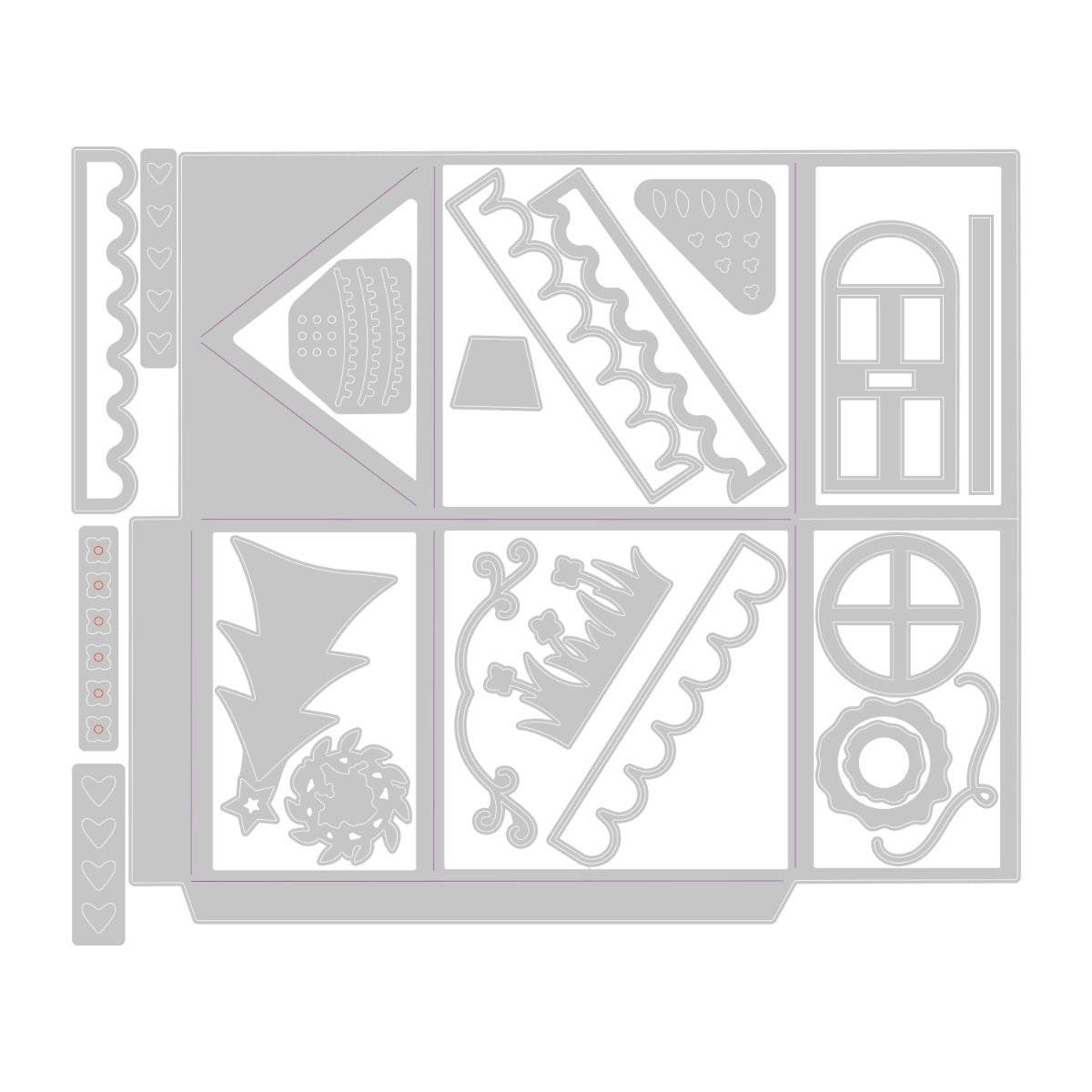 sizzix-thinlits-seasonal-house-geschenkbox-stanzen-21tlg image 2