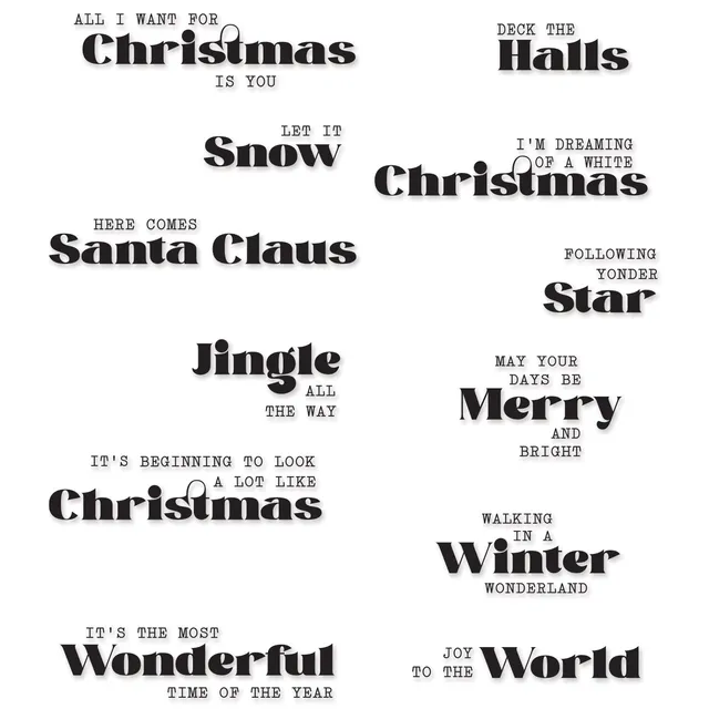 sizzix-clear-stamps-seasonal-vibes-2-stempel-12er-weihn image 1