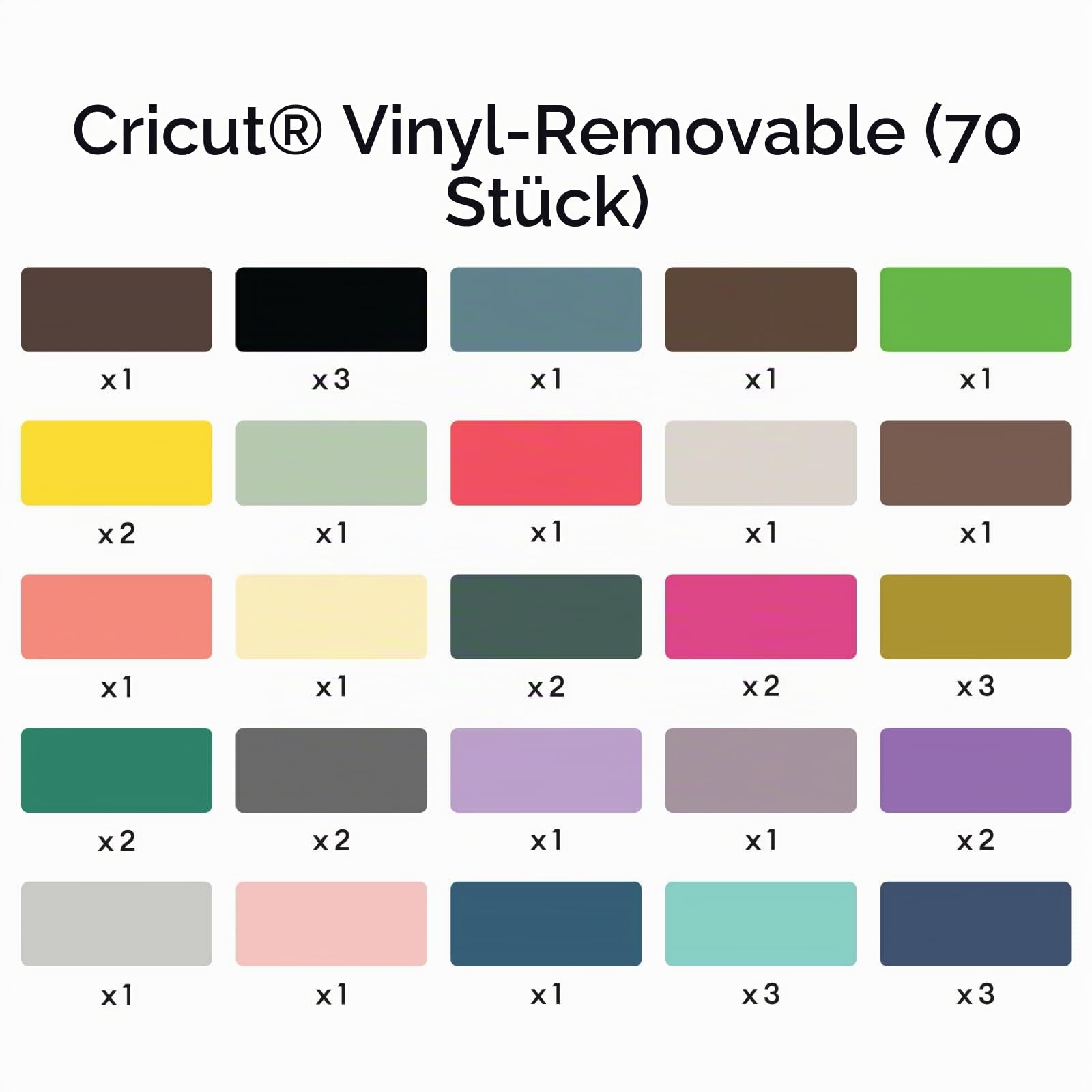 cricut-maker-vinyl-abnehmbar-klebefolie-set-bunt-65-5-bl-tter-30-5cm image 3