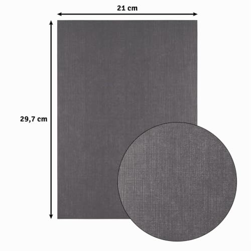 vaessen-creative-florence-tonkarton-leinen-anthracite-a4-10-blatt image 6